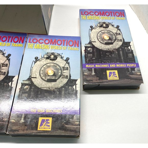 A&E Locomotion The Amazing World Of Trains 4 VHS Box Set Jack Perkins - Picture 10 of 12